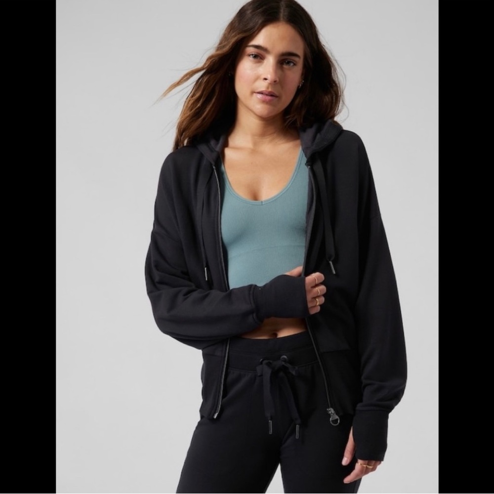 Athleta Black Balance Sweatshirt - Medium Black